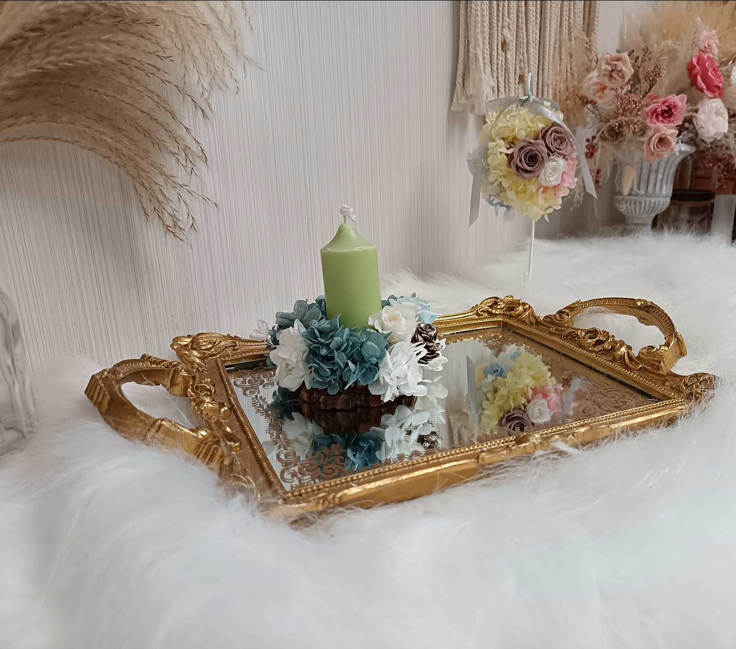 永生花 – 法式蠟燭台 Preserved Flower – French Candle Holder