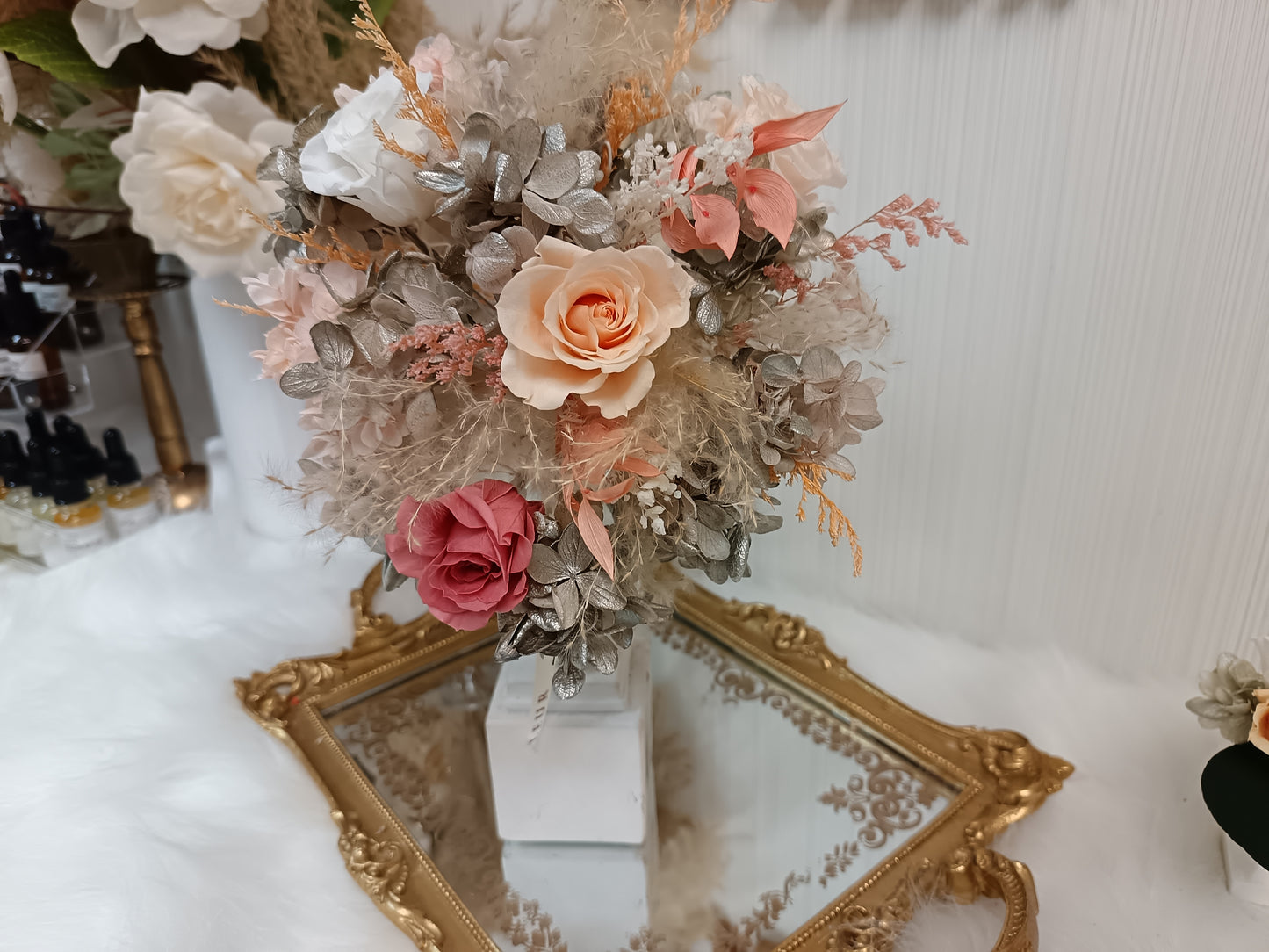 永生花 – 圓形法式花球 Preserved Flower - French Bouquet (Round-Shaped)