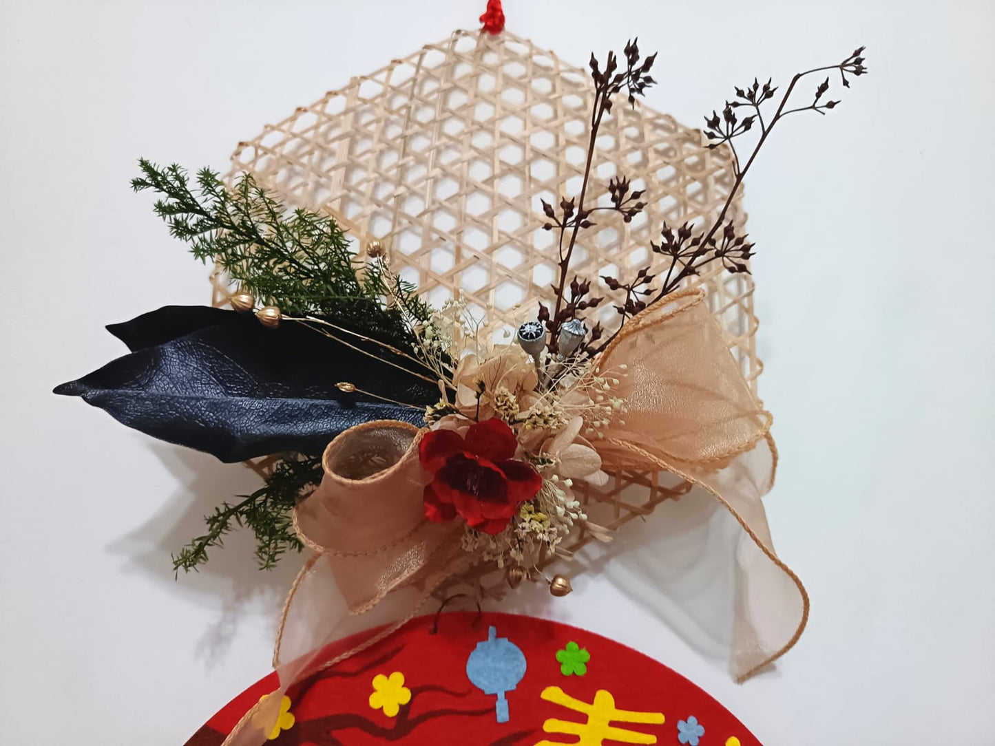 新年永生花立體揮春 (可愛版) Chinese New Year 3D Fai Chun - Preserved Flower (Cute Style)