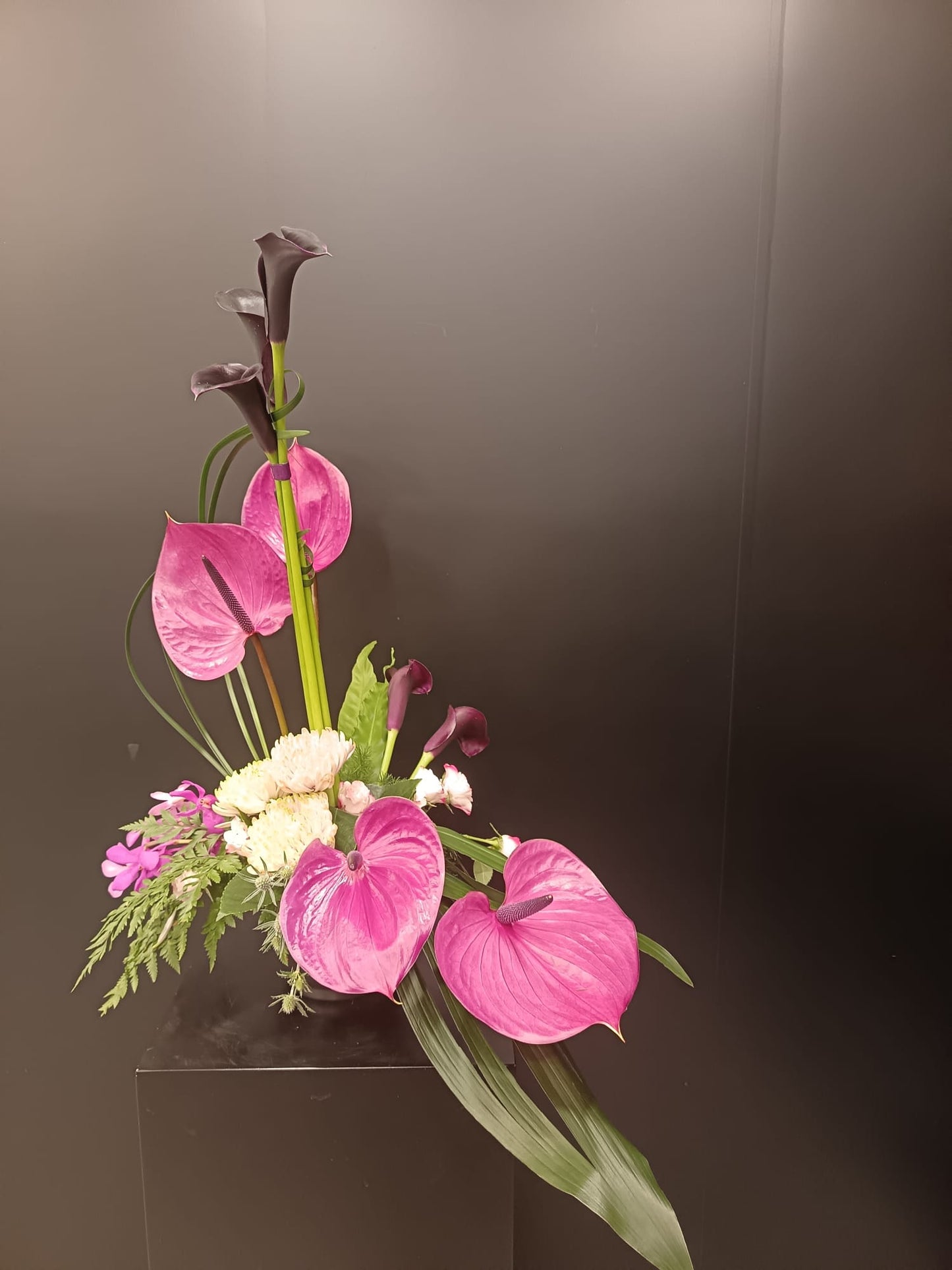 線條形式花藝設計桌花 Formal Linear Design Table Flower