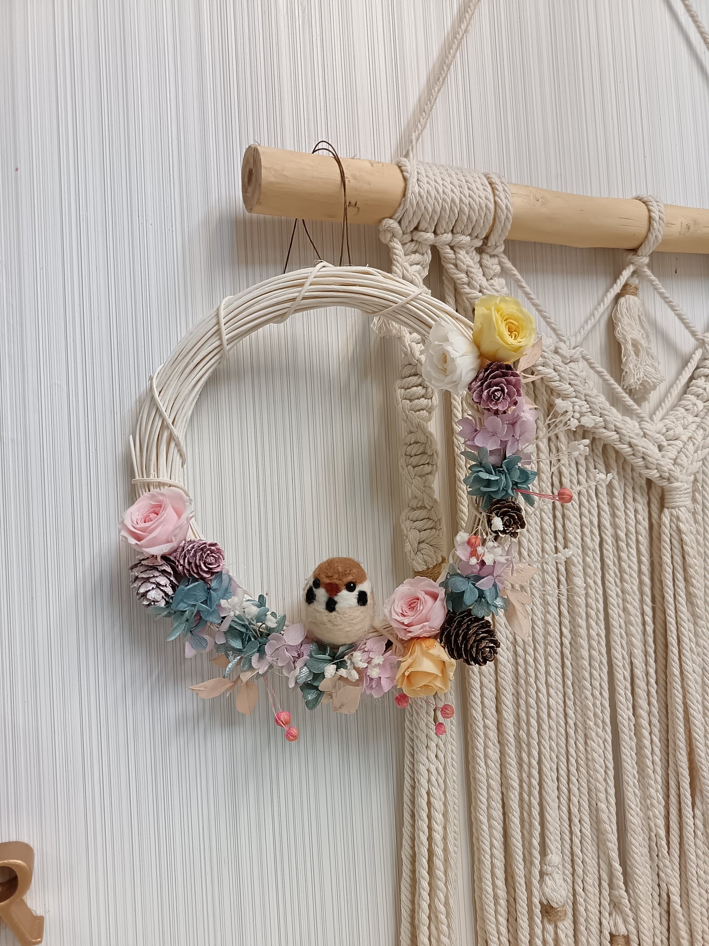 永生花 – 掛壁藤圈 Preserved Flower – Circle Wall Hanging Vine