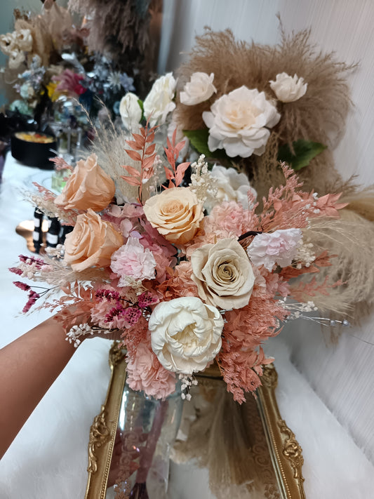 永生花 - 歐式心形花球 Preserved Flower – Wedding Bouquet (Heart-Shaped)