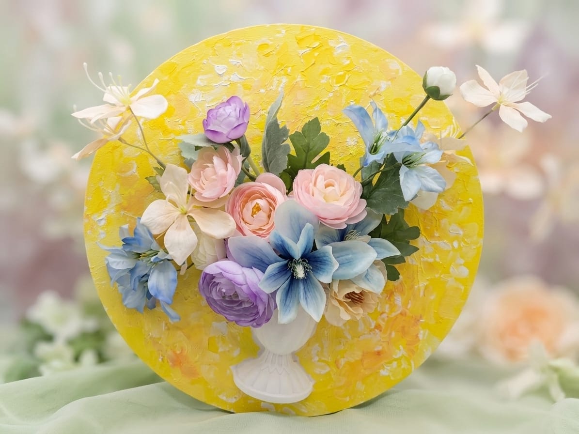 法式油畫絲花 French Oil Painting Silk Flower
