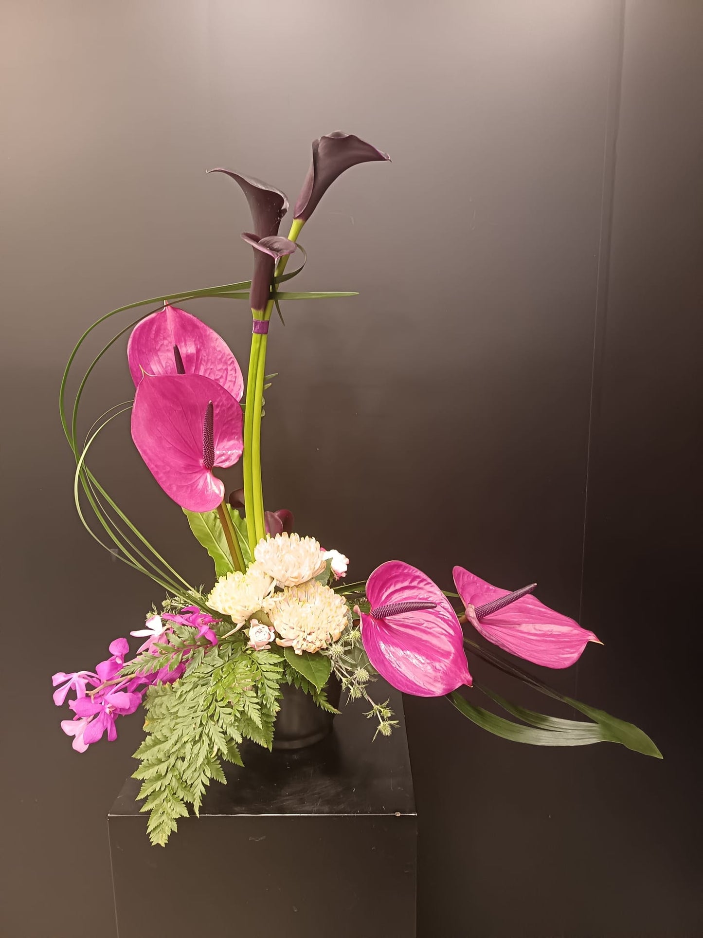 線條形式花藝設計桌花 Formal Linear Design Table Flower